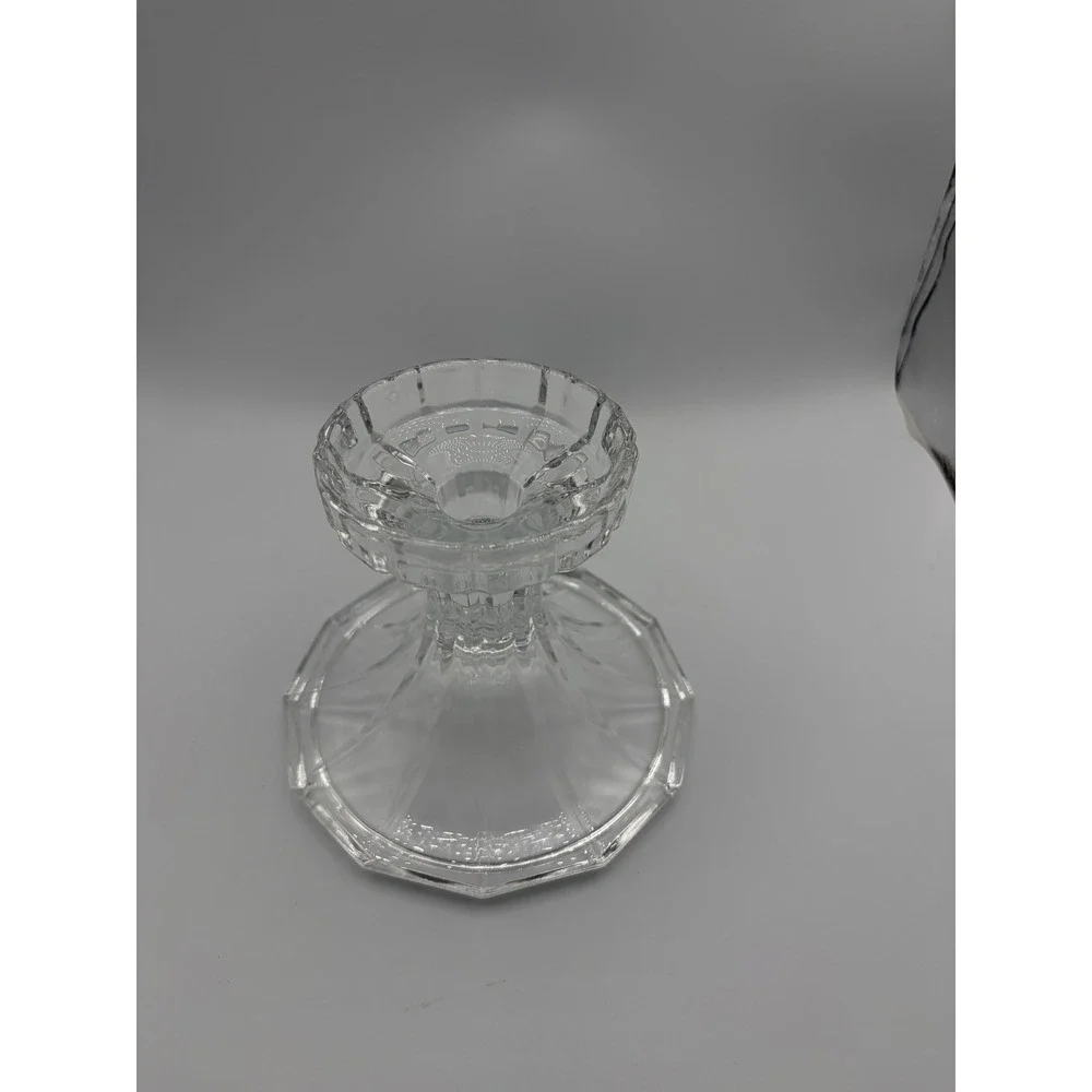 Vintage Towle 24% Lead Crystal Pedestal Candle‎ Holder Base USA Replacement